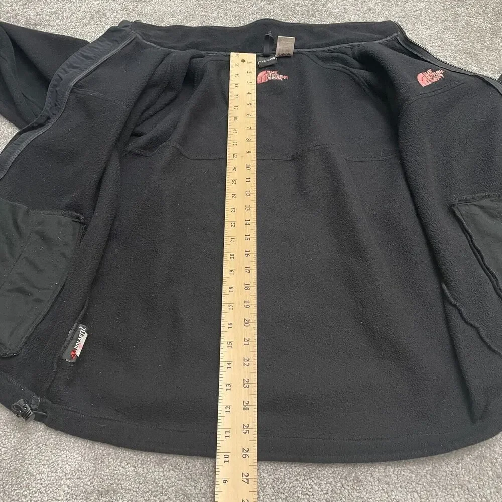 The North Face Fleece Jacket Mens Medium Black Full Zip Pocket Outdoor Hiking